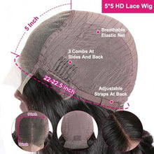 Load image into Gallery viewer, HD - Human Hair 5x5 Lace Closure Straight Wig
