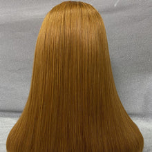 Load image into Gallery viewer, Human Hair 13x4 Lace Front #30 Straight Bob Wig
