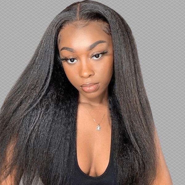 Human Hair 13x6 Lace Front Kinky Straight Wig