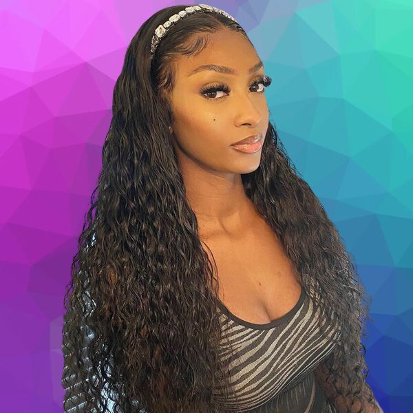 Human Hair 13x6 Lace Front Water Wave Wig