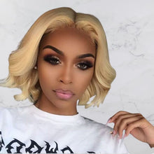 Load image into Gallery viewer, Human Hair 4x4 Lace Closure 613 Blonde Body Wave Bob Wig
