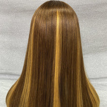 Load image into Gallery viewer, Human Hair 13x4 Lace Front 4/30 Straight Bob Wig
