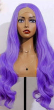 Load image into Gallery viewer, Human Hair 13x4 Full Lace Front Purple Body Wave Wig
