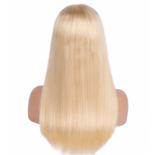 Load image into Gallery viewer, Human Hair 13x4 Lace Front #613 Blonde Straight Wig
