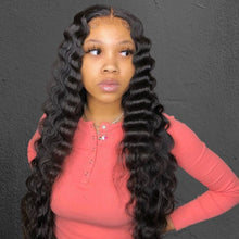 Load image into Gallery viewer, Human Hair 13x4 Lace Front Deep Wave Wig
