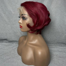 Load image into Gallery viewer, Human Hair 13x4 Full Lace Front #99J Pixie Cut Wig

