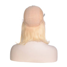 Load image into Gallery viewer, Human Hair 4x4 Lace Closure 613 Blonde Straight Bob Wig
