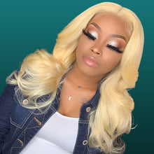 Load image into Gallery viewer, Human Hair 13x4 Lace Front 613 Blonde Body Wave Wig
