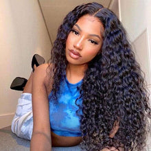 Load image into Gallery viewer, Human Hair 4x4 Lace Closure Deep Curly Wig
