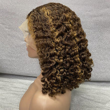 Load image into Gallery viewer, Human Hair 13x4 Lace Front 4/30 Curly Bob Wig

