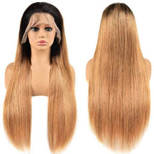 Load image into Gallery viewer, Human Hair 13x4 Full Lace Front P4/27 Straight Wig
